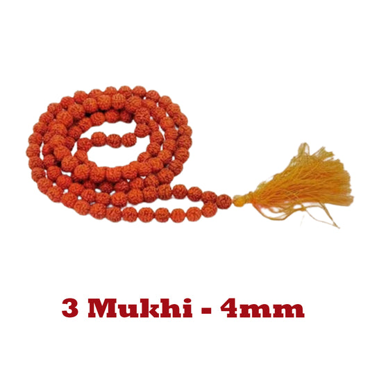 3 Mukhi Rudraksha Mala