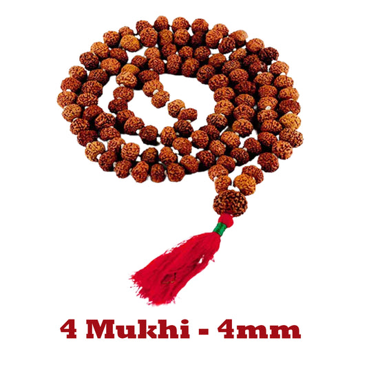 4 Mukhi Rudraksha Mala