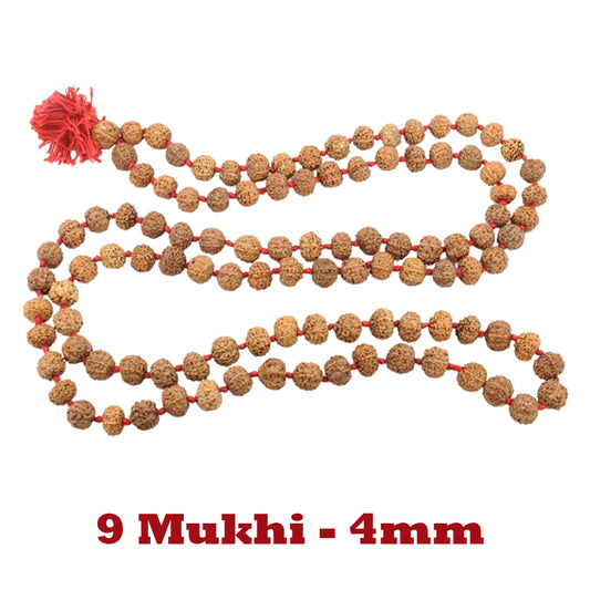 9 Mukhi Rudraksha Mala