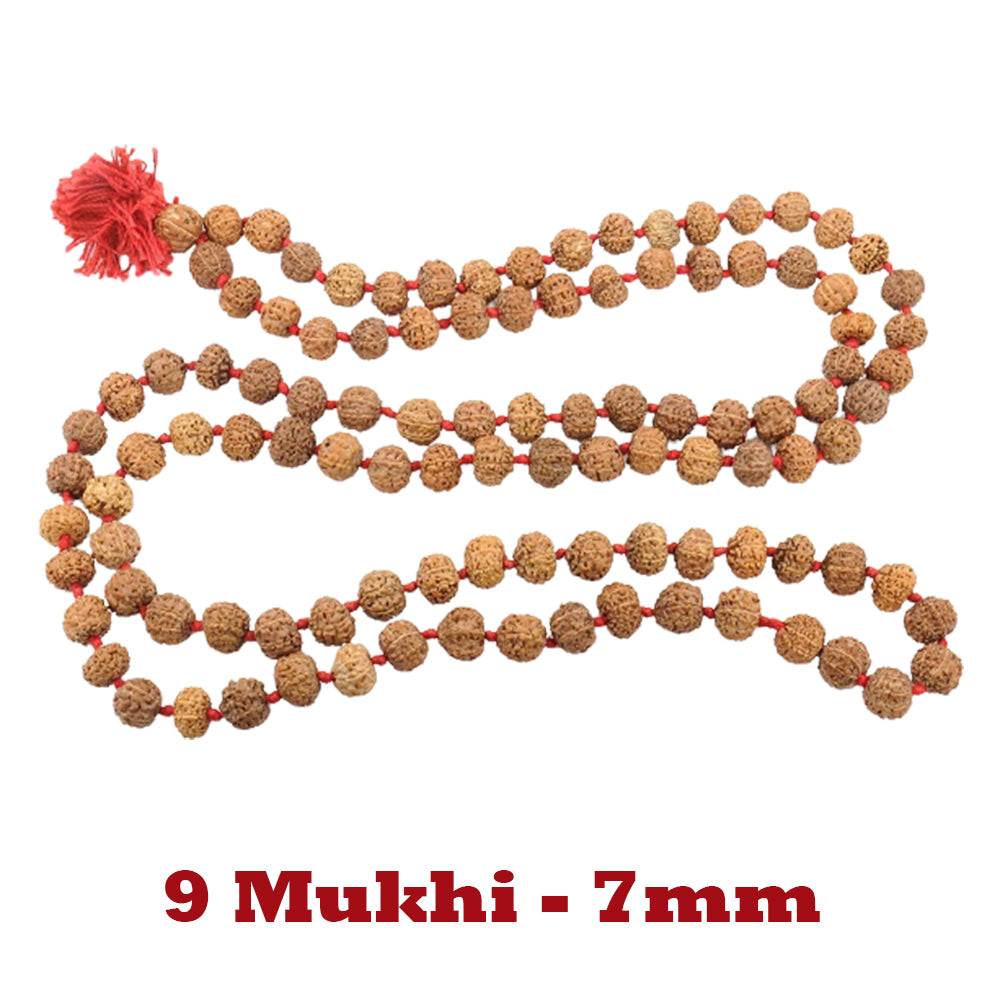 9 Mukhi Rudraksha Mala