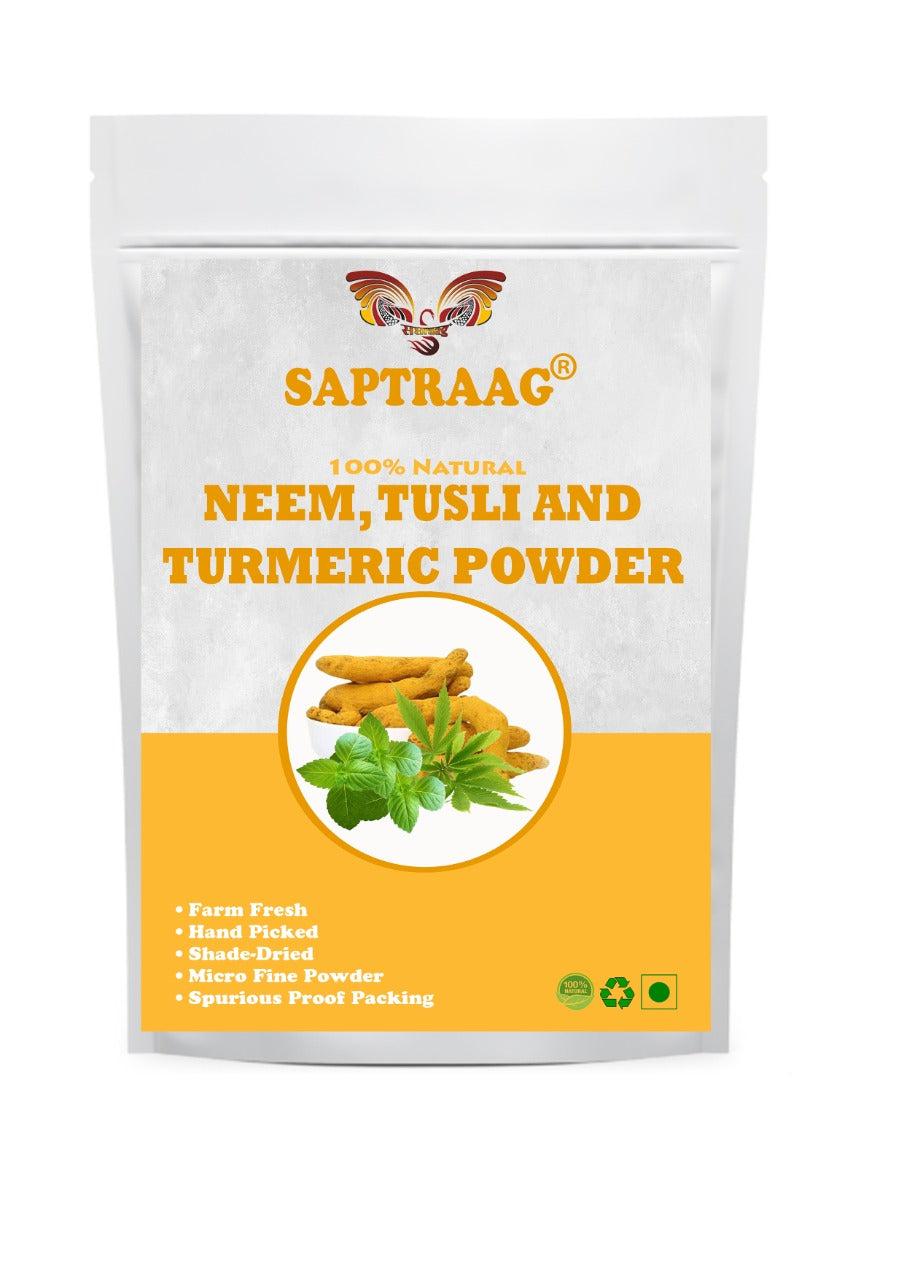 Neem Tulsi and Turmeric Powder